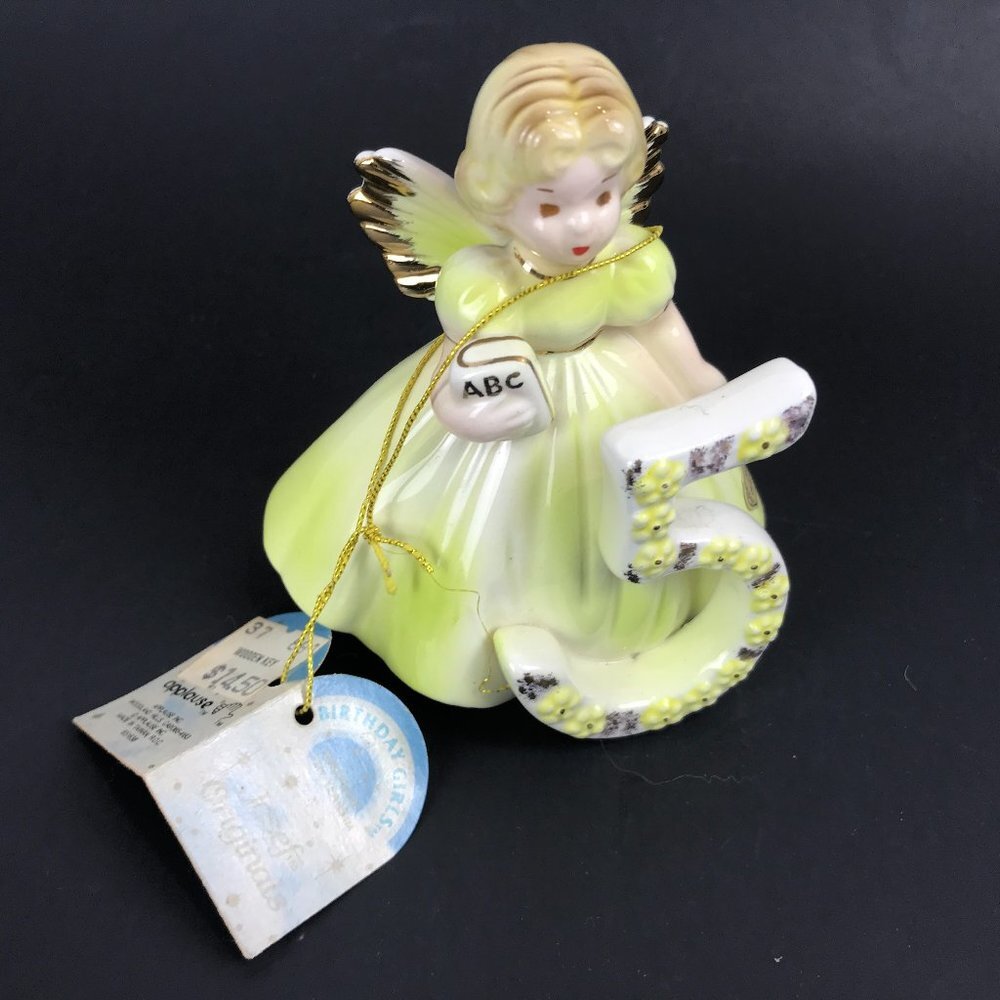 Josef Original Birthday Girl "5", with brown eyes and original tag